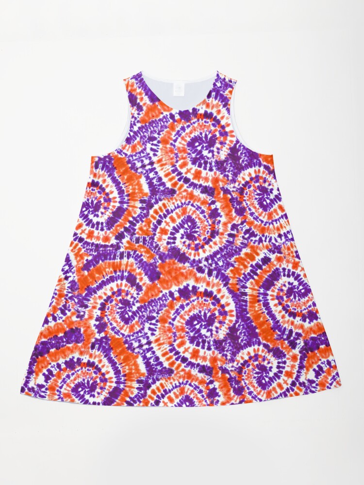 Orange And Purple Tie Dye Shower Curtain Socks