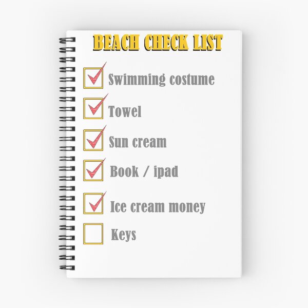 Item preview, Grandad/ma  Beach check list designed and sold by Radwulf.
