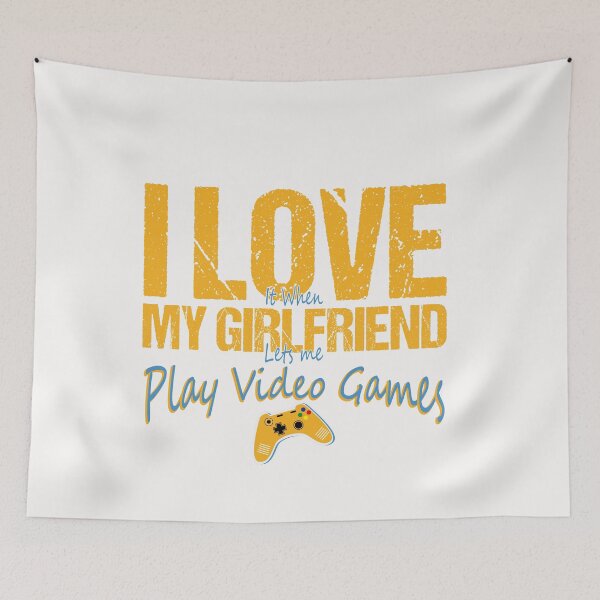 Item preview, I Love It When My Girlfriend let's Me Play Video Games designed and sold by mahjoubstr.