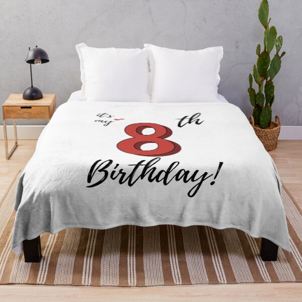 Item preview, It's My Eighth Birthday quote designed and sold by WayneTower.