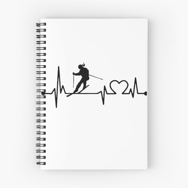 Item preview, SKIING HEARTBEAT designed and sold by bestteez.