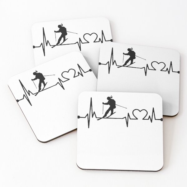 Item preview, SKIING HEARTBEAT designed and sold by bestteez.
