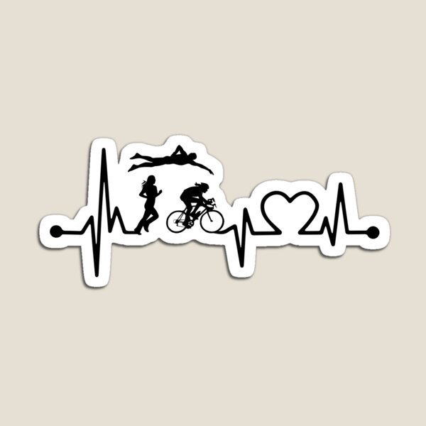 Item preview, TRIATHLON HEARTBEAT designed and sold by bestteez.