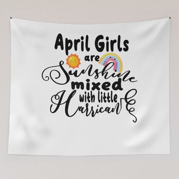 Item preview, April Girls Are Sunshine Mixed With A Little Hurricane Sticker designed and sold by RandolphDejesus.