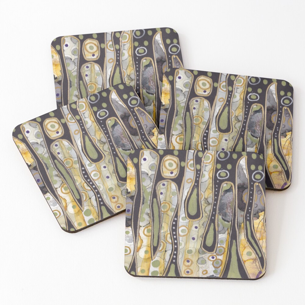 Item preview, Coasters (Set of 4) designed and sold by RoundRootStudio.