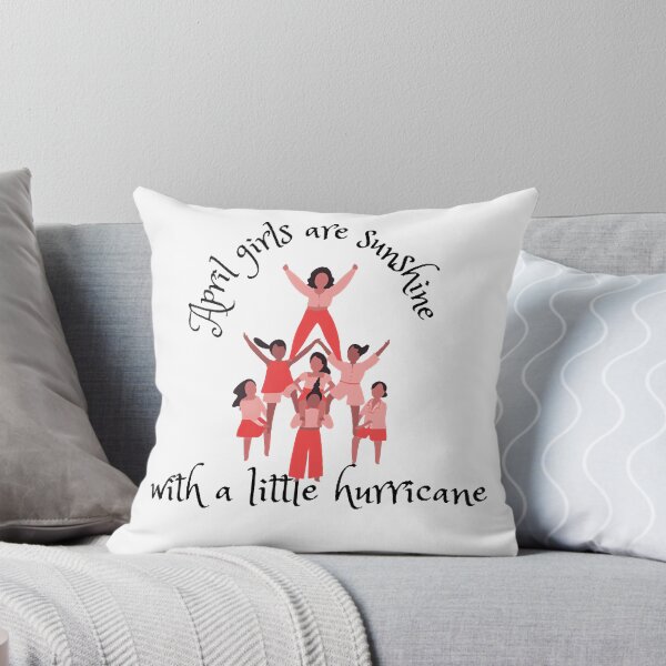 Item preview, April girls are sunshine with a little hurricane - sticker Sticker designed and sold by RandolphDejesus.