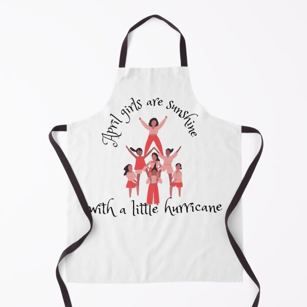 Item preview, April girls are sunshine with a little hurricane - sticker Sticker designed and sold by RandolphDejesus.