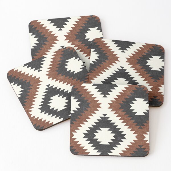 Item preview, aztec neutrals - inkwell & brandywine designed and sold by littlearrow.