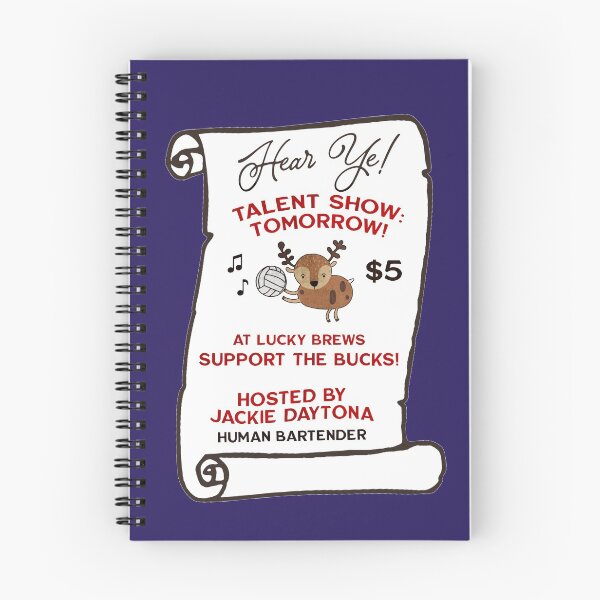Item preview, Jackie Daytona - Show de talentos de voleibol designed and sold by EmeraldOctopus.