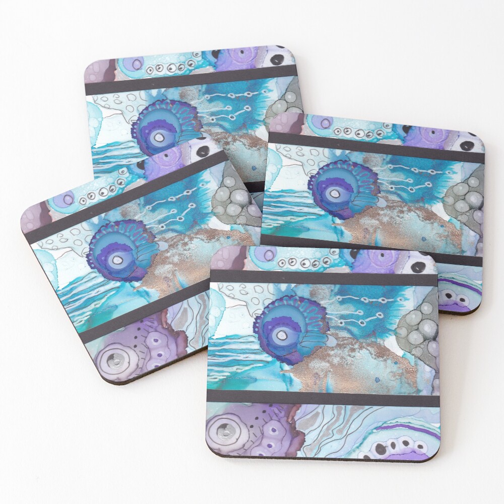 Item preview, Coasters (Set of 4) designed and sold by RoundRootStudio.