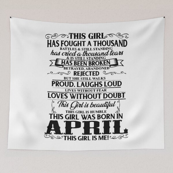 Item preview, April Girls. Queens Are Born In April. April Birthday Quotes Fitted T-Shirt designed and sold by RandolphDejesus.