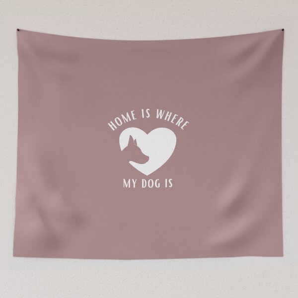 Item preview, Home is where my dog is designed and sold by Theleochick.