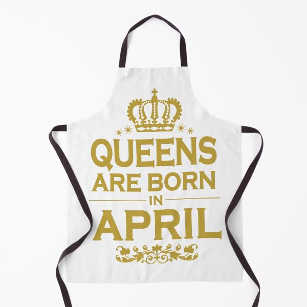 Item preview, Queens Are Born In April Sticker designed and sold by RandolphDejesus.