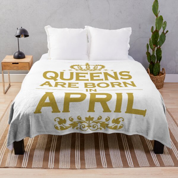 Item preview, Queens Are Born In April Sticker designed and sold by RandolphDejesus.