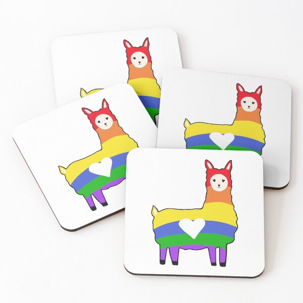 Item preview, Rainbow Love Llama Alpaca designed and sold by VixStixShop.