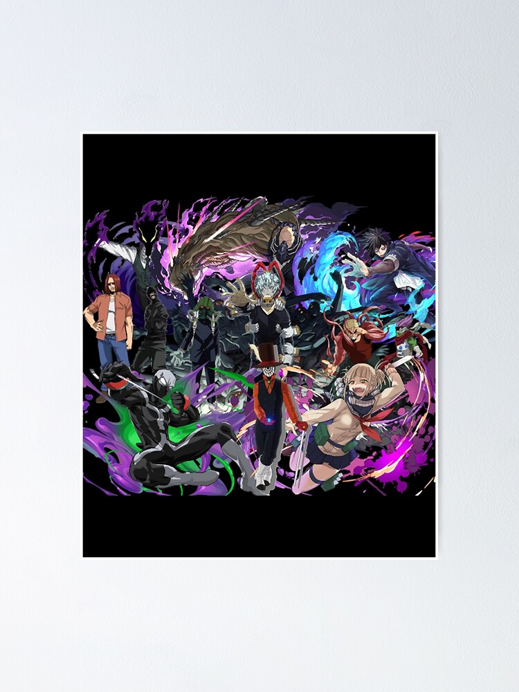 My Hero Academia League Of Villians Poster By Lanctot94 Redbubble 5493