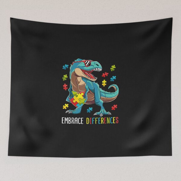 Item preview, Dinosaur Puzzle Piece Autism Awareness, Boys Kids Gift, Autism Dino, Embrace Differences, Autism Day designed and sold by GeorgianaConn.
