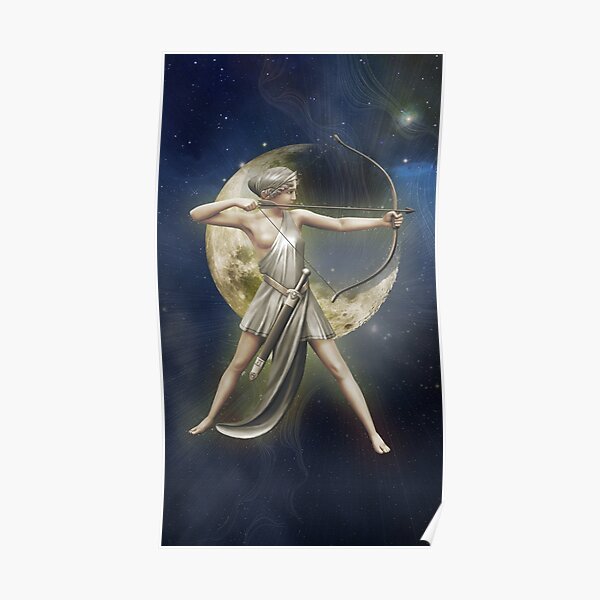Greek Goddess Artemis v2 Poster