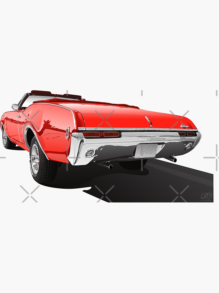 Oldsmobile Cutlass Supreme Sticker for Sale by Doug1234