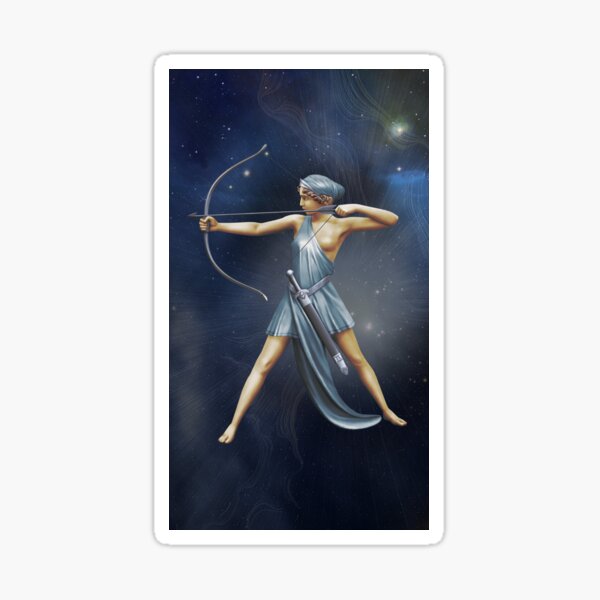 Greek Goddess Artemis v3 Sticker