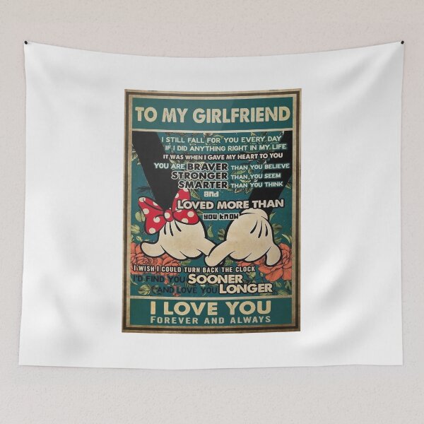 Item preview, Mickey Minnie Promise To My Girlfriend I Love You Poster designed and sold by ACherokee.