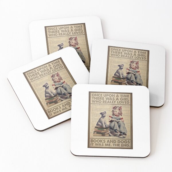Item preview, Once Upon A Time There Was A Girl Who Really Loved Books And Dogs Poster designed and sold by ACherokee.