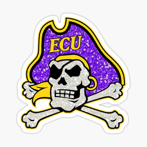 East Carolina Glitter Logo Sticker