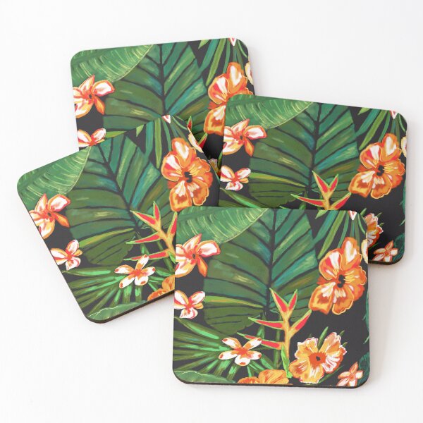 Item preview, Tropical Plants Lush Greens and Oranges designed and sold by jlisaksen.