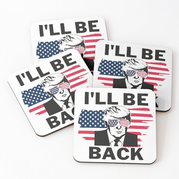 Item preview, Donald Trump 2020 I'll Be Back 2024, American Flag, Donald Trump Supporter designed and sold by GeorgianaConn.