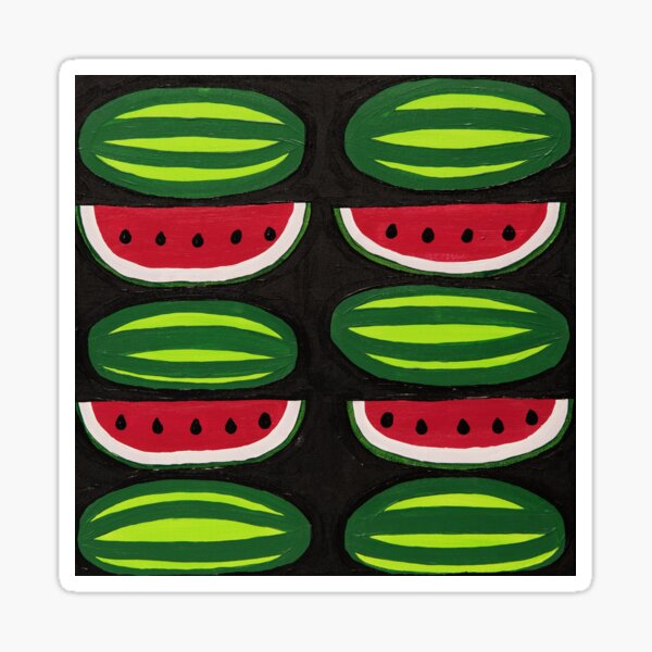 Item preview, Watermelon 'All Sweet' Heritage variety- hand painted designed and sold by waterlily-joy.