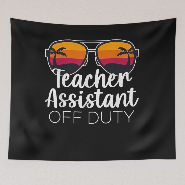 Item preview, Teacher Assistant of the Deaf Off Duty Sunglasses Sunset T-Shirt designed and sold by Lukifo-Mana.