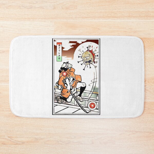 Item preview, Samurai Uses a Mask Against Viruses designed and sold by sisilmahendra.