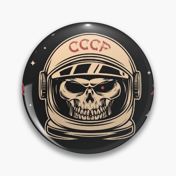 Artikelvorschau, Retro Skeleton Cosmonaut Illustration entworfen und verkauft von SLAG-Creative.