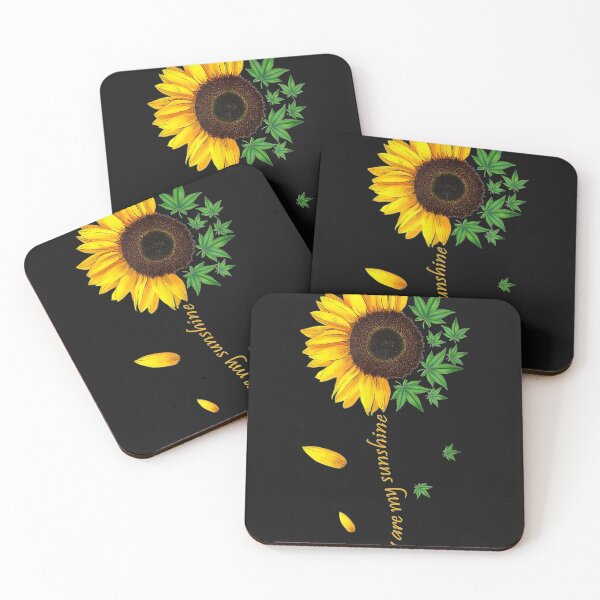 Aperçu de l'œuvre Weed Sunflower Tee Women Marijuana 420 T-Shirt créée et vendue par Lukifo-Mana.
