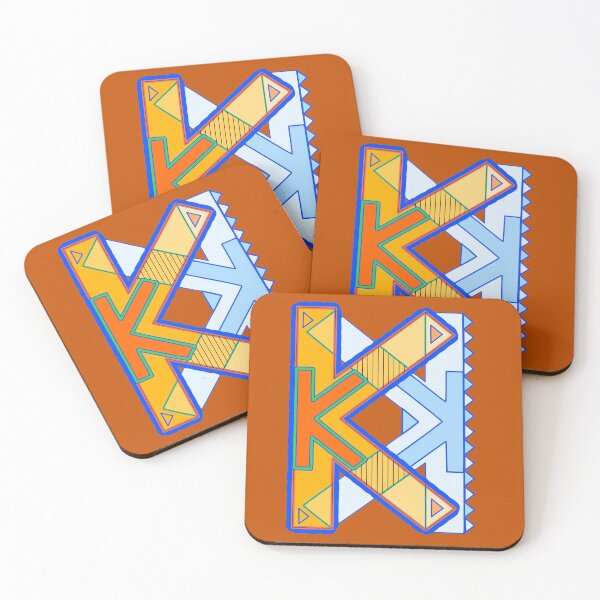 Item preview, Letter K (orange) designed and sold by artfulnotebook.