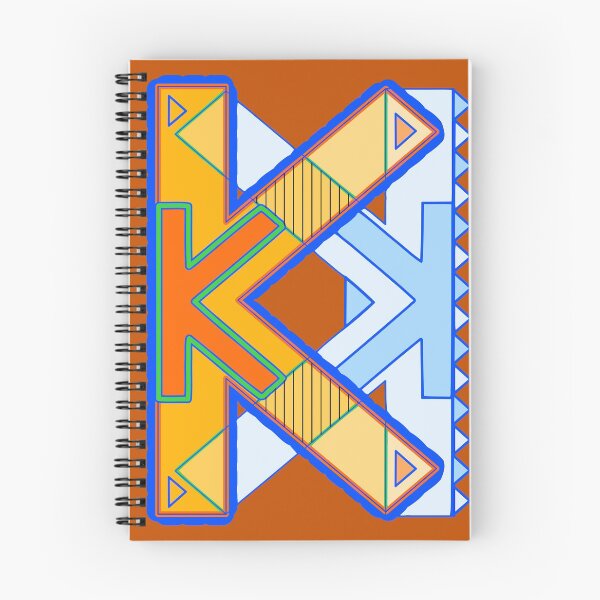 Item preview, Letter K (orange) designed and sold by artfulnotebook.