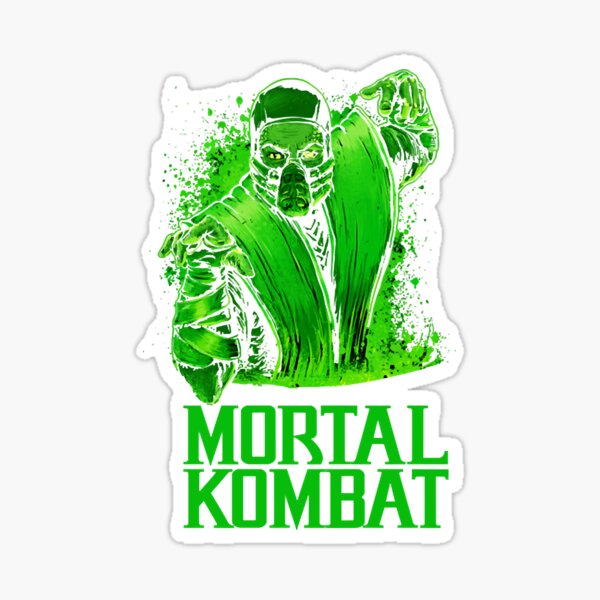 Sticker Mortal Kombat Logo Redbubble