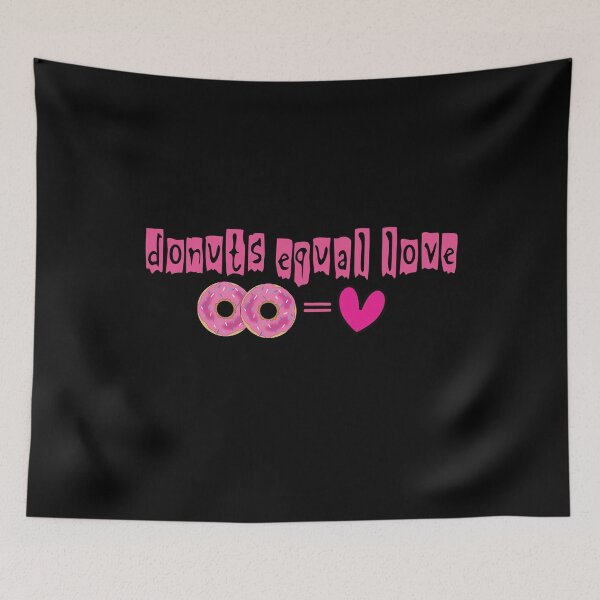 Item preview, Donuts Equal Love. Humorous Pink Print designed and sold by luvmhykdesigns.