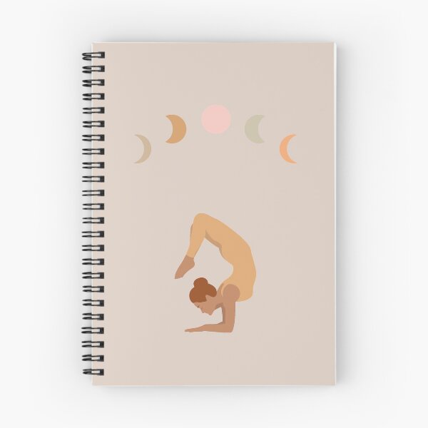 Item preview, Moon Phases Yoga Pose | Boho Yoga Art designed and sold by Sadhana Design Studio.