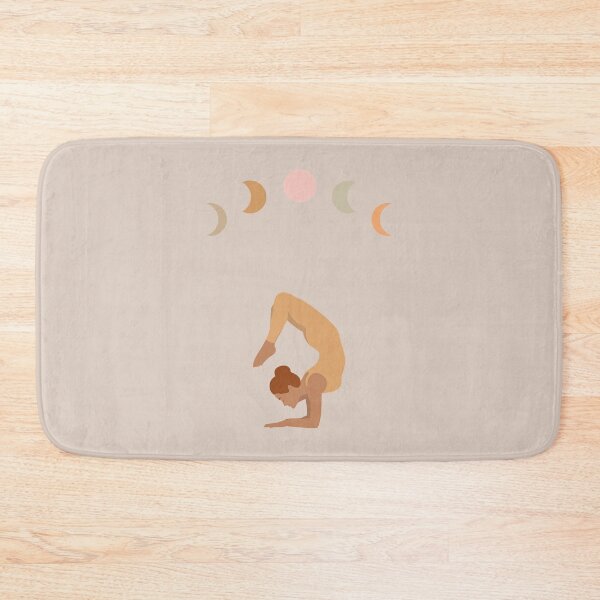 Item preview, Moon Phases Yoga Pose | Boho Yoga Art designed and sold by Sadhana Design Studio.
