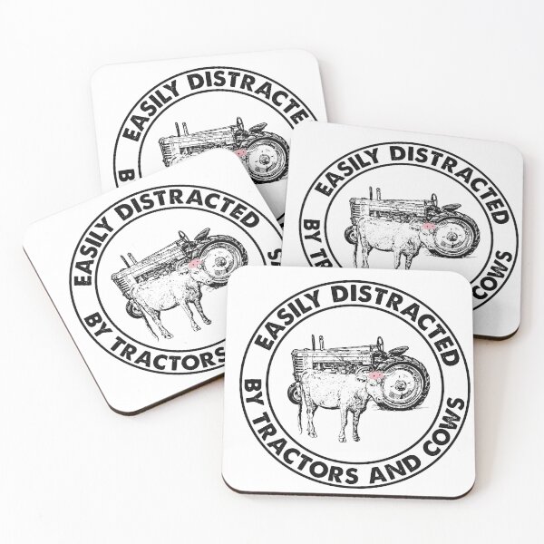 Item preview, Easily Distracted By Tractors And Cows, Farmer, Cows, Tractor, Farmer Lover designed and sold by GeorgianaConn.