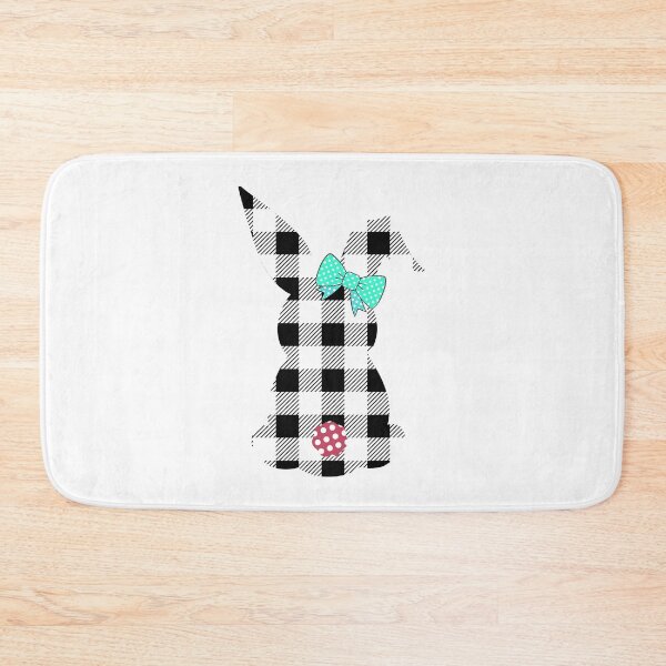 Item preview, Easter Bunny, Buffalo Plaid, Bunny, Easter, Bunny With A Bow, Polka Dot Tail designed and sold by GeorgianaConn.