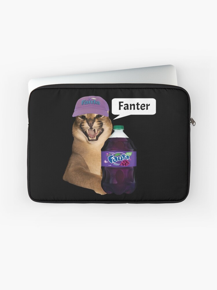 Demotivational Big Floppa Cat Meme Fanter Grape (Caracal) | Laptop Sleeve