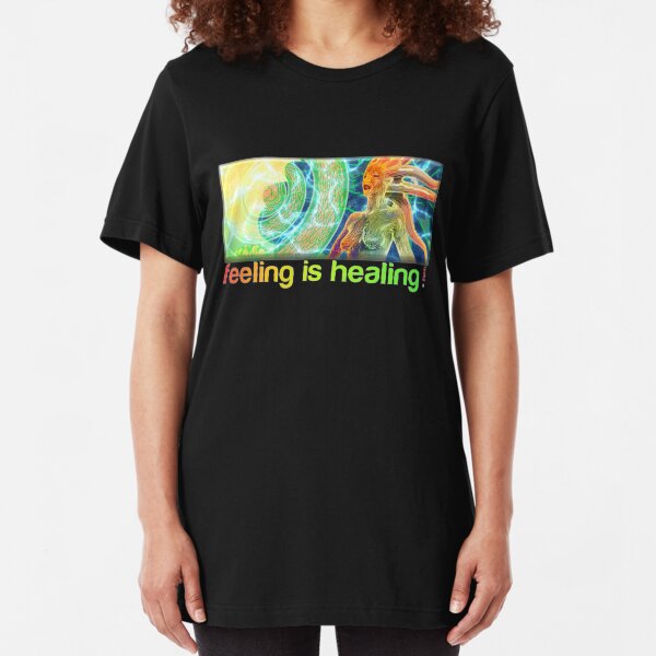 feeling is healing! (ureka.org) Slim Fit T-Shirt