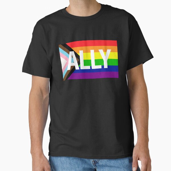 Aperçu de l'œuvre Drapeau de la fierté du progrès ALLY créée et vendue par NYXFN.