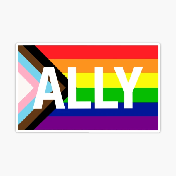 Progress Pride Flag ALLY Sticker for Sale by NYXFN