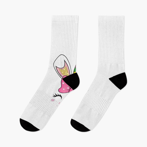 Artikelvorschau, Ostern, Hasengesicht, für Frauen und Mädchen, niedliches Osterhasengesicht, Pinky Dots Bogen, Einhornhorn, rosa Nase entworfen und verkauft von GeorgianaConn.