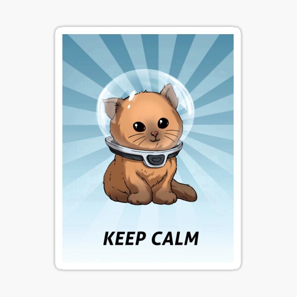 Keep Calm Kitty Sticker