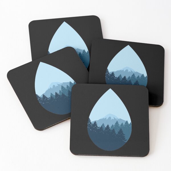 Item preview, mountain raindrop designed and sold by raineegrace.