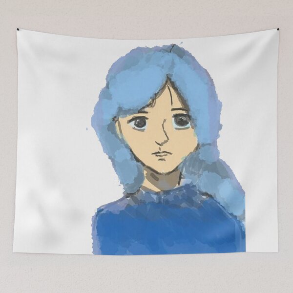 Item preview, Anime blue girl designed and sold by PeterSamwell.